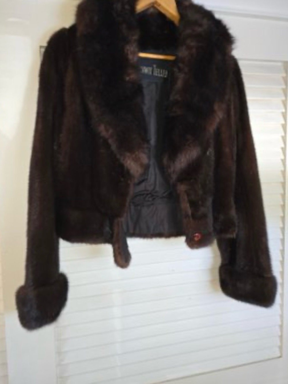 Vintage Bonwit Teller Brown Mink Fur Jacket With A Shawl Collar